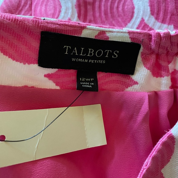 Talbots Moroccan Tile Jacquard Cotton Skirt Size 12 WP New with Tags - Picture 8 of 9